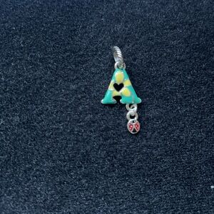 Brighton Colorful Letter A Charm with Ladybug